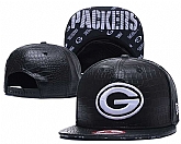 Packers Fresh Logo Black Leather Adjustable Hat GS,baseball caps,new era cap wholesale,wholesale hats